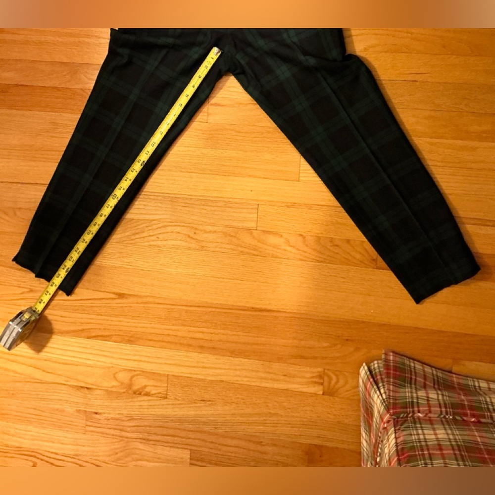 Tartan Blackwatch J Crew Wool Cropped Pants